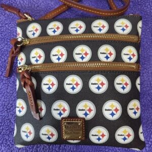 Pittsburgh Steelers Dooney & Bourke Triple Zip Crossbody